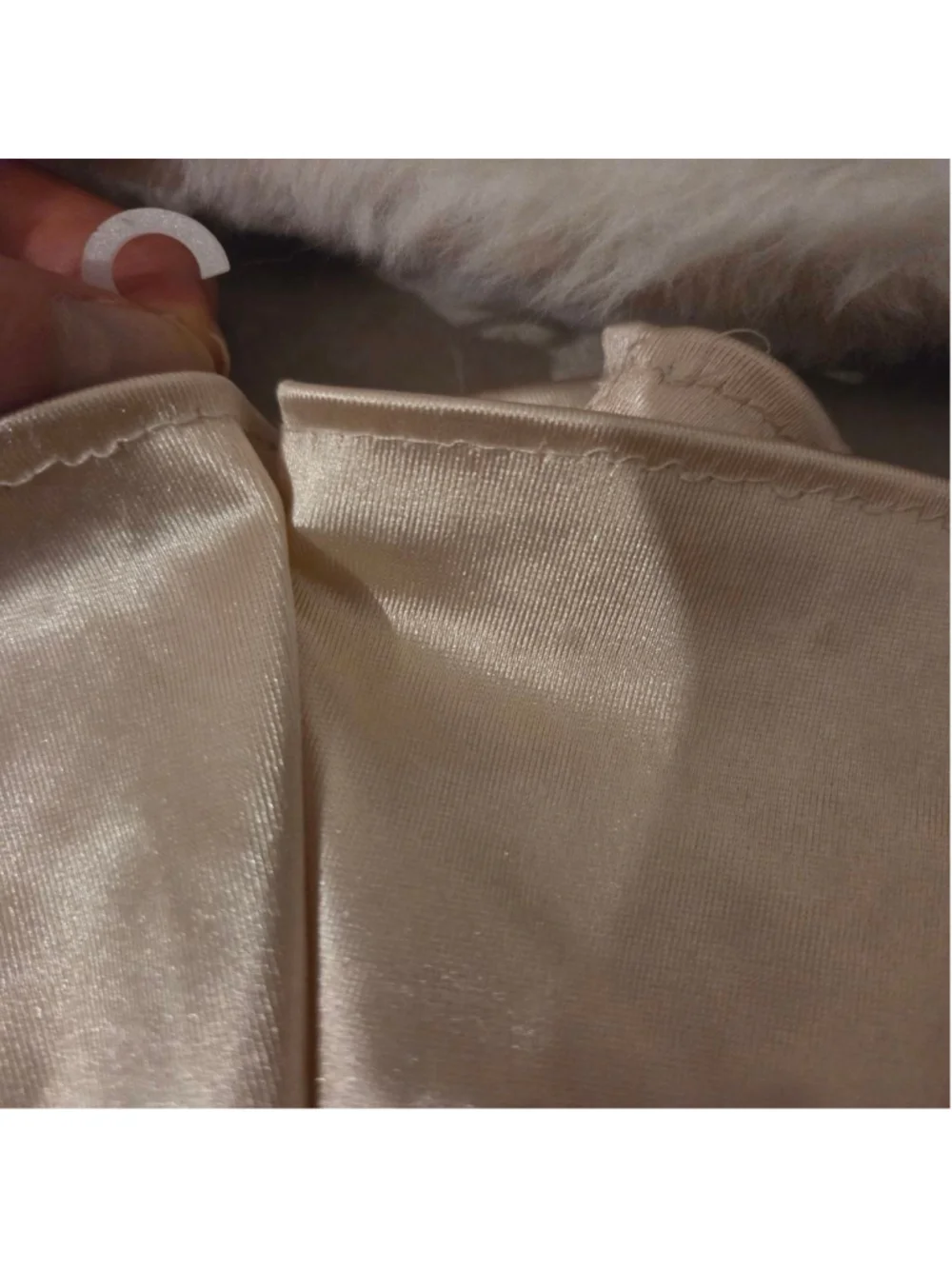 Women's Unbranded champagne Satin Opera Gloves One Size